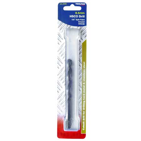 Cobalt Jobber Drill 8.5mm Ground Toolpak